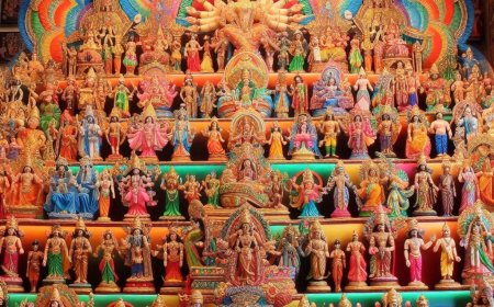 கொலு காட்சியின் ஒவ்வொரு படியும்- நவராத்திரி திருவிழாவின் அடையாளங்கள்