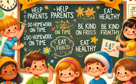 புத்தாண்டு Resolution  குழந்தைகளே இதோ யோசனைகள்……….