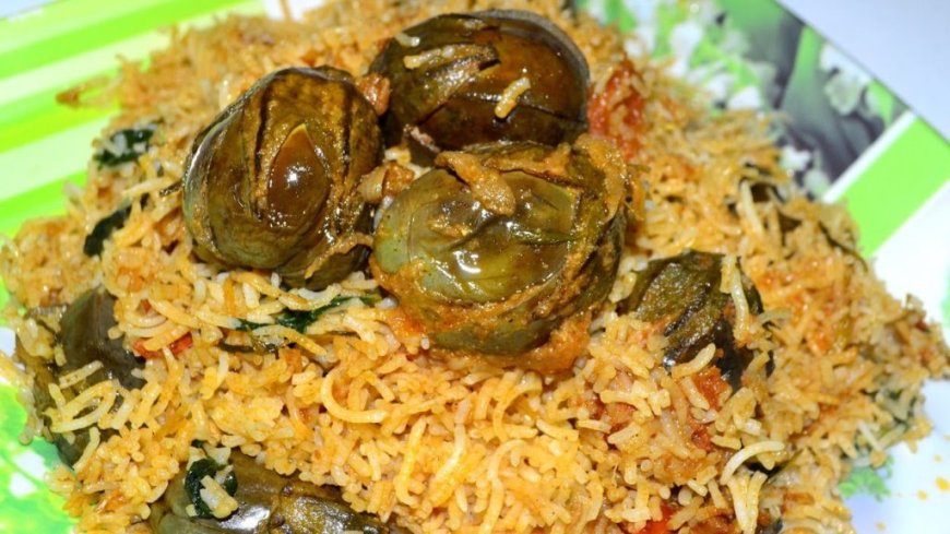 சுவையான கத்திரிக்காய் பிரியாணி - Brinjal briyani Recipe