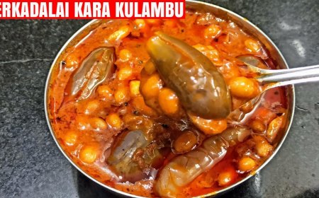 வேர்க்கடலை புளிக்குழம்பு இந்த மாதிரி ஒரு தடவை செஞ்சு பாருங்க சுவை அசத்தலாக இருக்கும்!!