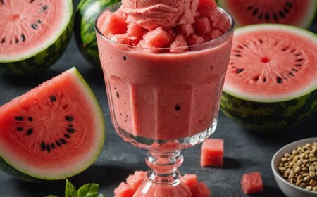 வாட்டர் மெலன் ஐஸ் கிரீம்