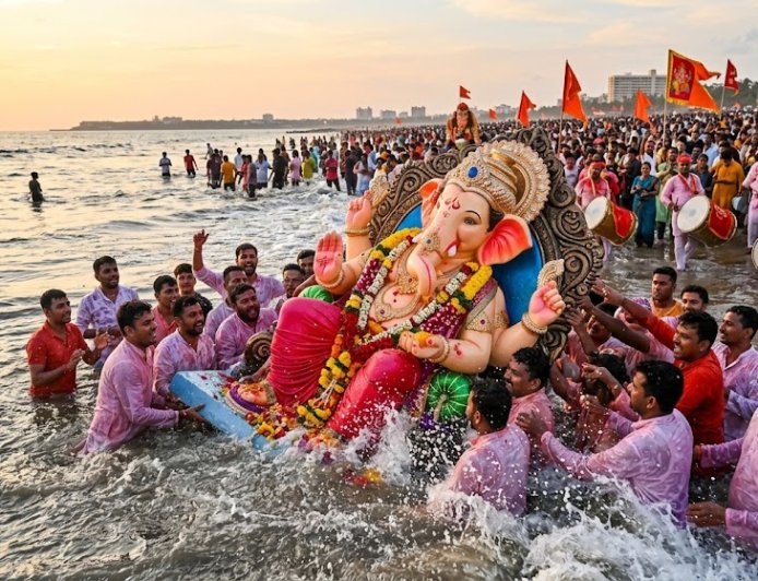 விநாயகர் சதுர்த்தி: விநாயகர் சிலைகளை ஏன் கடலில் கரைக்கிறோம்? பின்னணியில் உள்ள தத்துவம்!