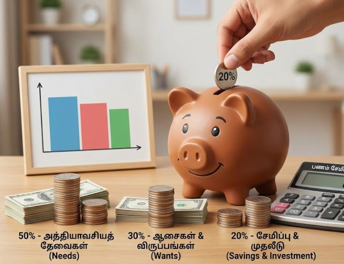 மாதாந்திர சம்பளக்காரர்களுக்கான 50-30-20 பட்ஜெட் விதி! பணம் சேமிப்பது எப்படி?