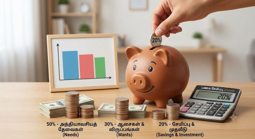 மாதாந்திர சம்பளக்காரர்களுக்கான 50-30-20 பட்ஜெட் விதி! பணம் சேமிப்பது எப்படி?